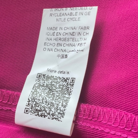 Shein Women’s Magenta V-Neck Flounce Sleeves Barbiecore Short Set Size X-Large - Picture 9 of 11